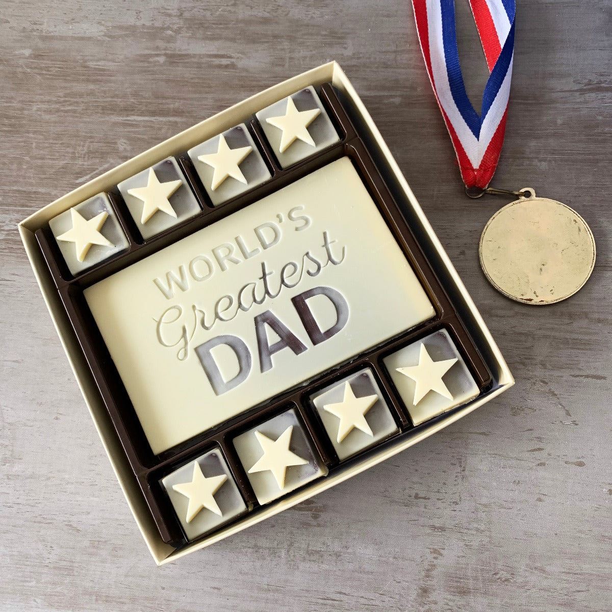 World's Greatest Dad Chocolate Gift Box - Case Of 6