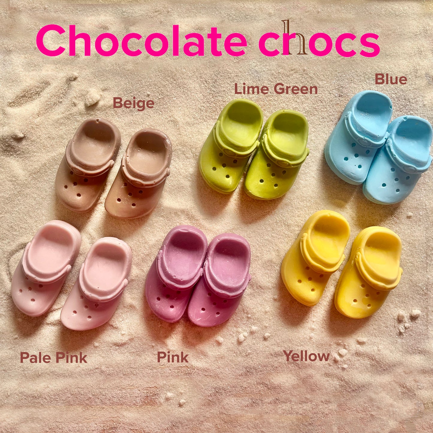 Beige Chocolate Chocs - Case Of 6