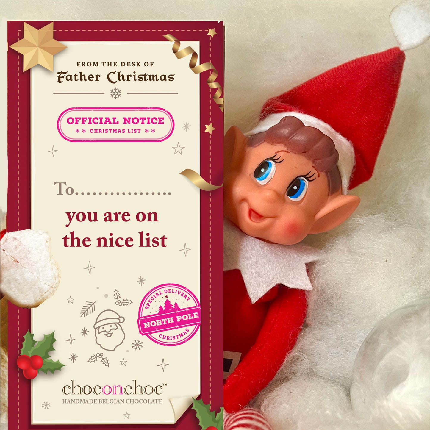 On the Nice List Chocolate Bar - Case Of 6