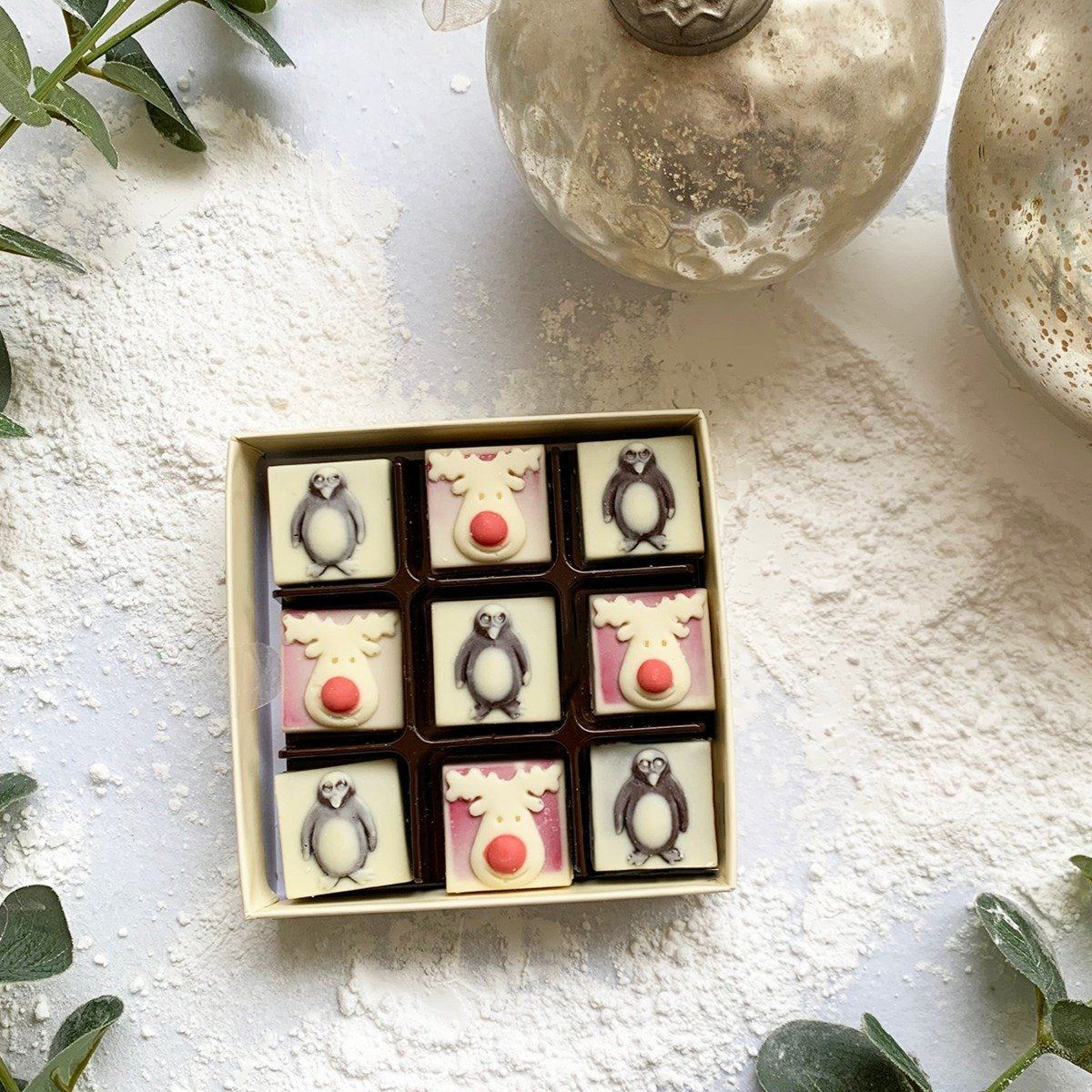 Chocolate Reindeer And Penguins - Case Of 6
