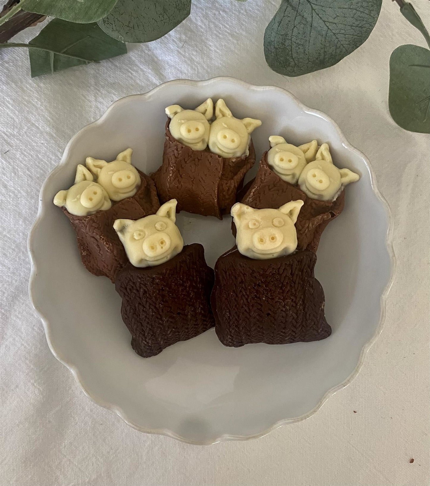 Pigs in Milk & Dark Chocolate Blankets - Case Of 6