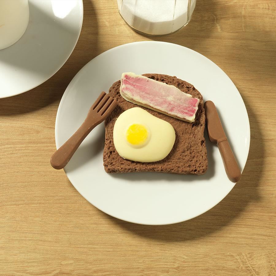Chocolate Egg And Bacon On Toast - Case Of 6