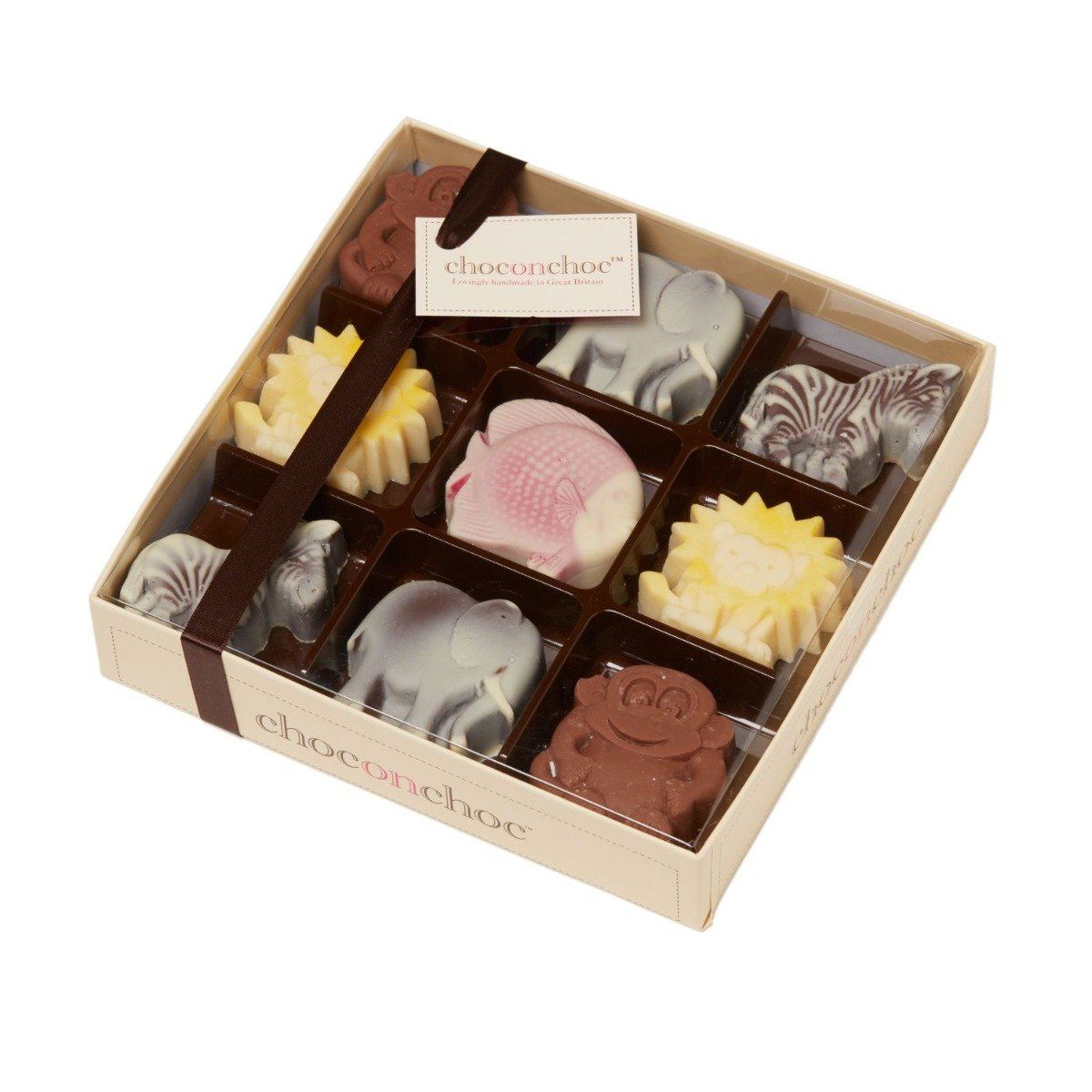 Chocolate Zoo Animals Selection Box - Case Of 6