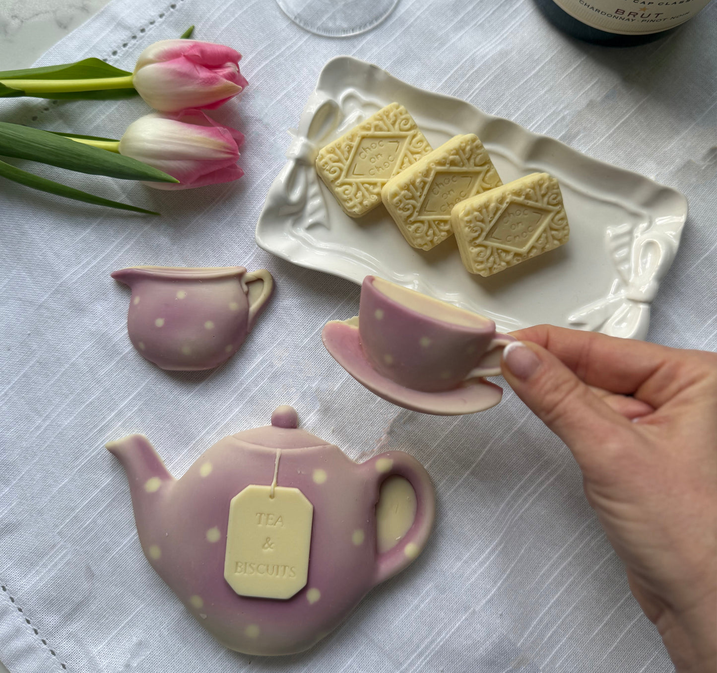 Teapot & Biscuit Set - Case Of 6