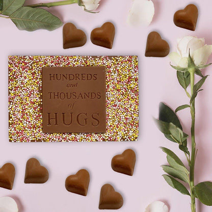 Chocolate Hundreds And Thousands Of Hugs - Case Of 6