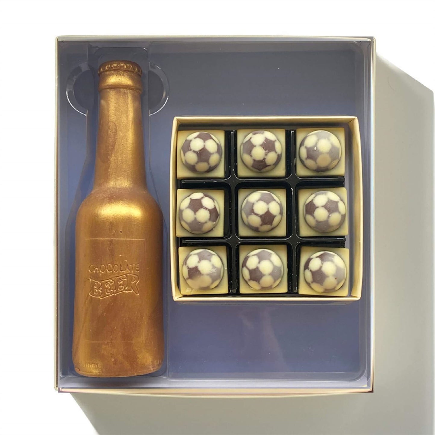 Chocolate Beer Bottle And Footballs - Case Of 6