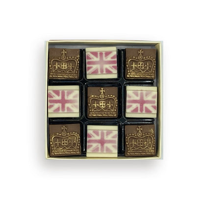 Chocolate Jubilee Flag & Crowns - Case Of 6