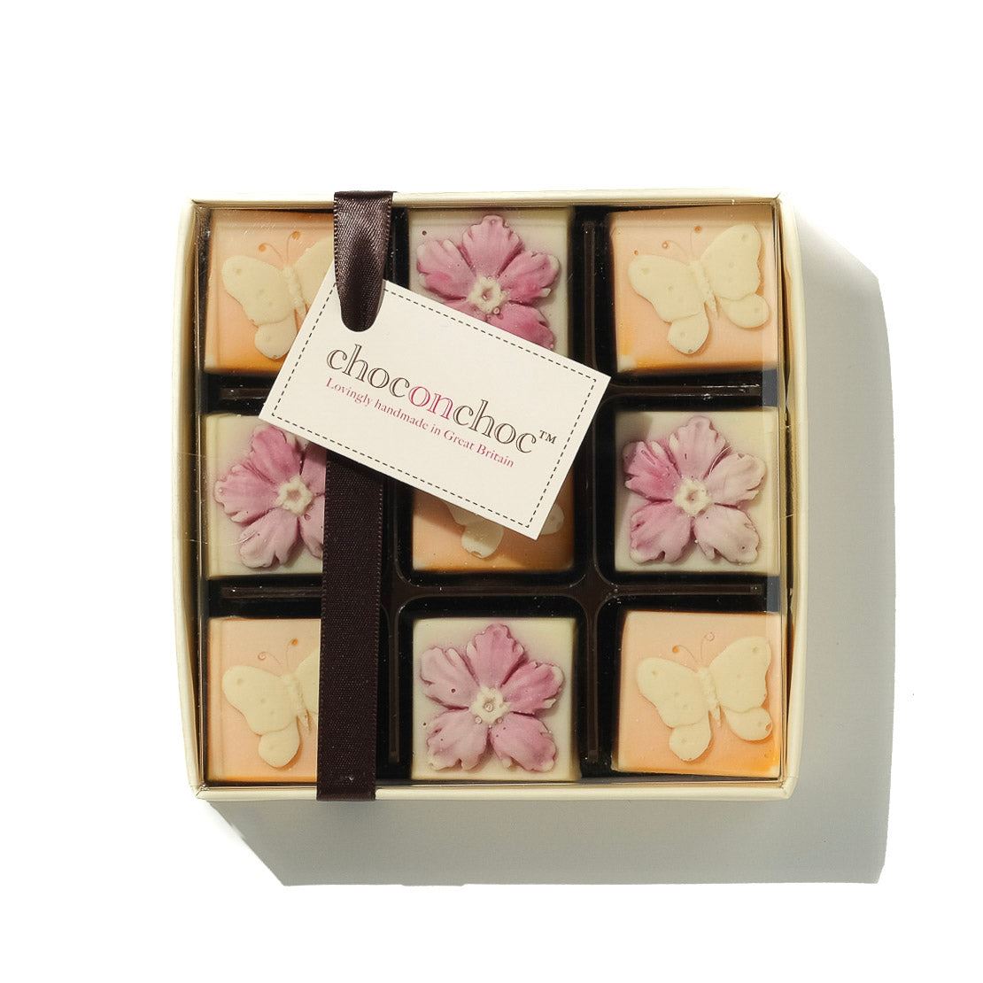 Chocolate Prosecco With Flowers And Butterflies Gift Box - Case Of 6