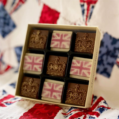 Chocolate Jubilee Flag & Crowns - Case Of 6