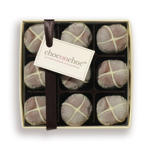 Mini Chocolate Hot Cross Buns - Case Of 6