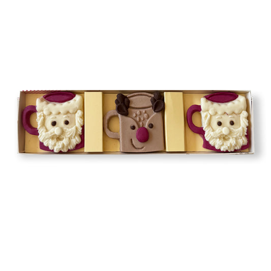 Christmas Chocolate Mugs - Case Of 6
