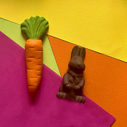 Chocolate Bunny And Large Carrot - Case Of 6