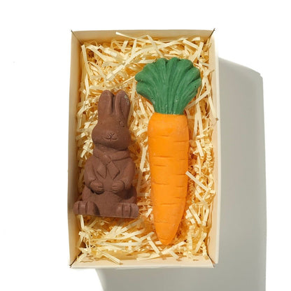 Chocolate Bunny And Large Carrot - Case Of 6