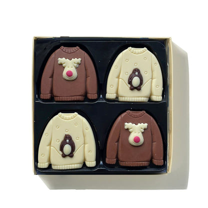 Milk and White Chocolate Christmas Jumpers - Case Of 6