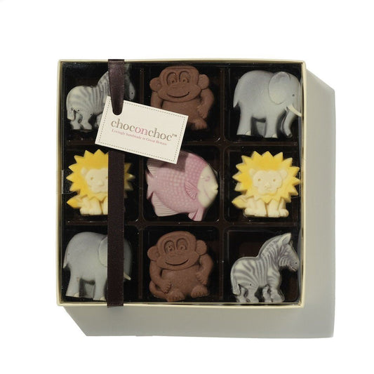 Chocolate Zoo Animals Selection Box - Case Of 6