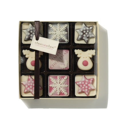 Chocolate Snowflakes And Reindeer Box - Case Of 6