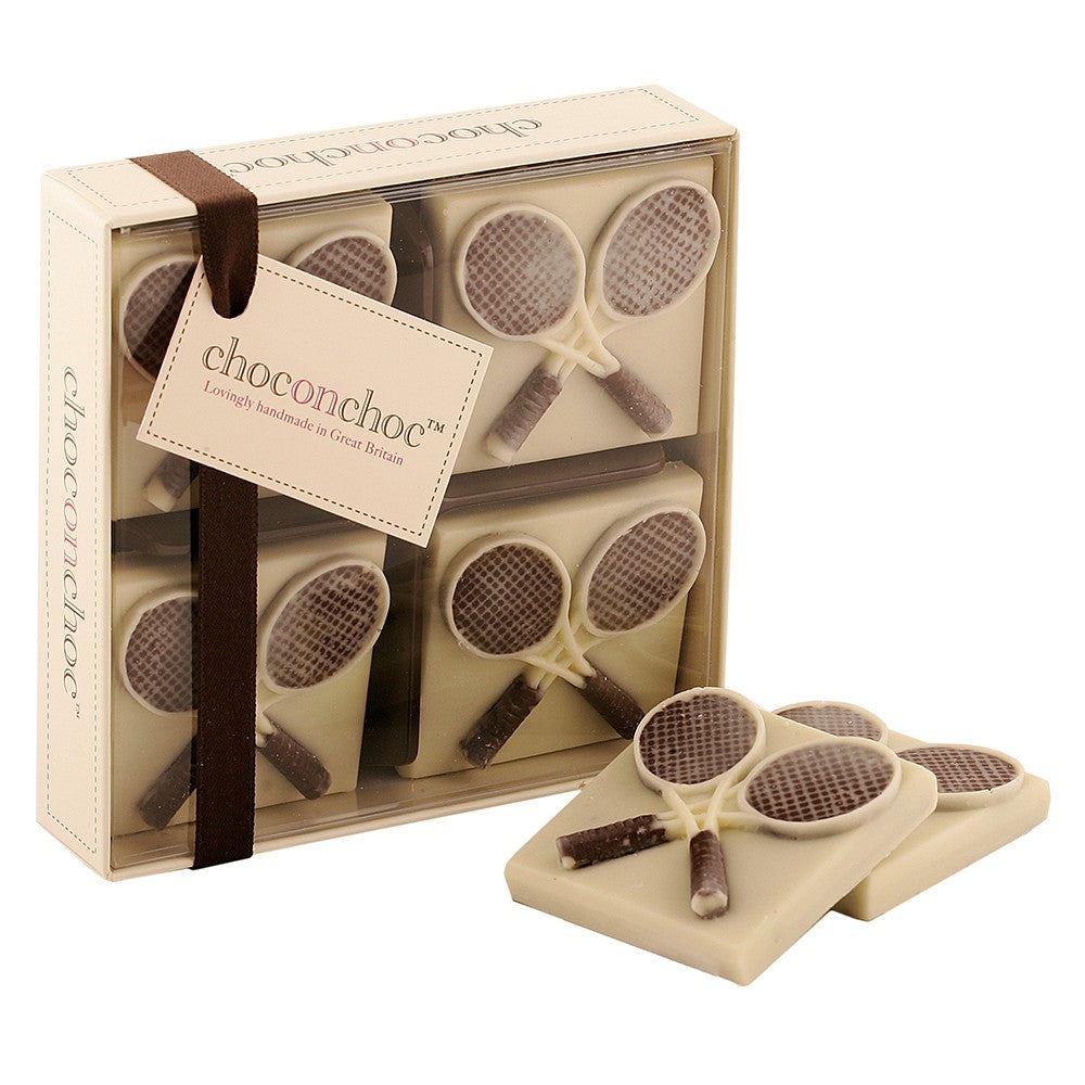 Chocolate Tennis Rackets - Case Of 6