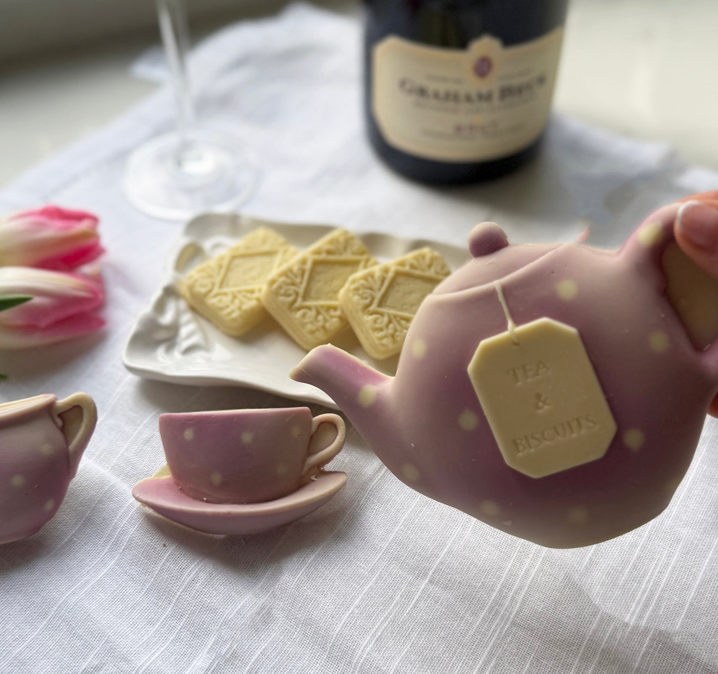 Teapot & Biscuit Set - Case Of 6
