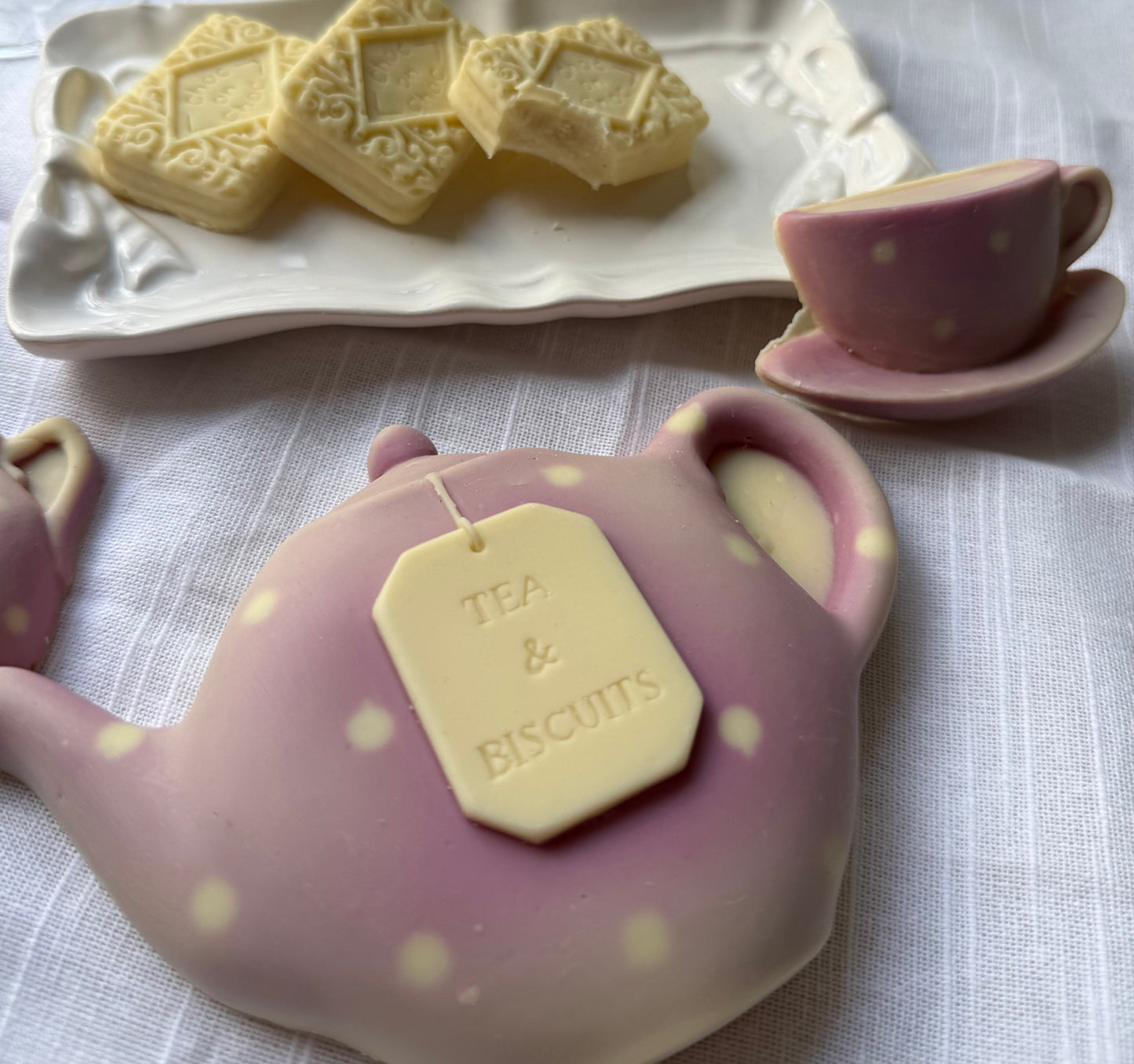 Teapot & Biscuit Set - Case Of 6